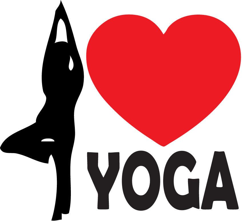 Heart Yoga Sticker
