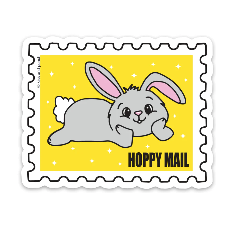 Hoppy Mail Rabbit Sticker