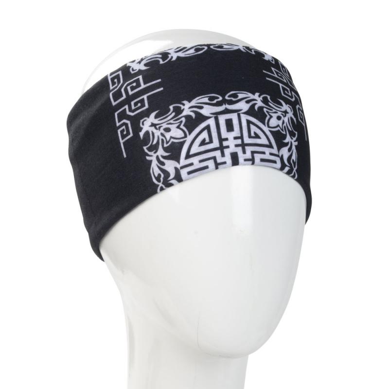Infinity Black Mandala Bandana Full Size