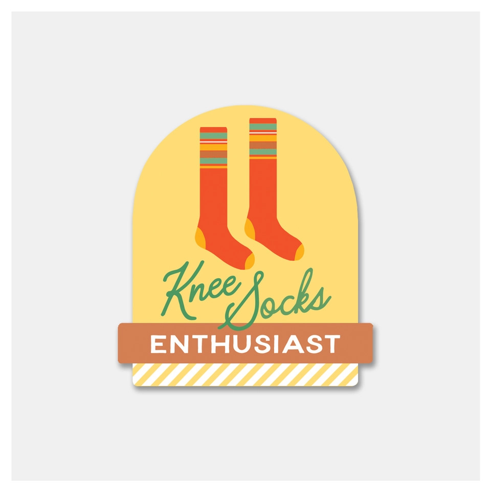 Knee Socks Enthusiast Sticker