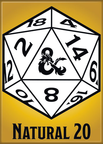 MAGNET Dungeons & Dragons Natural 20