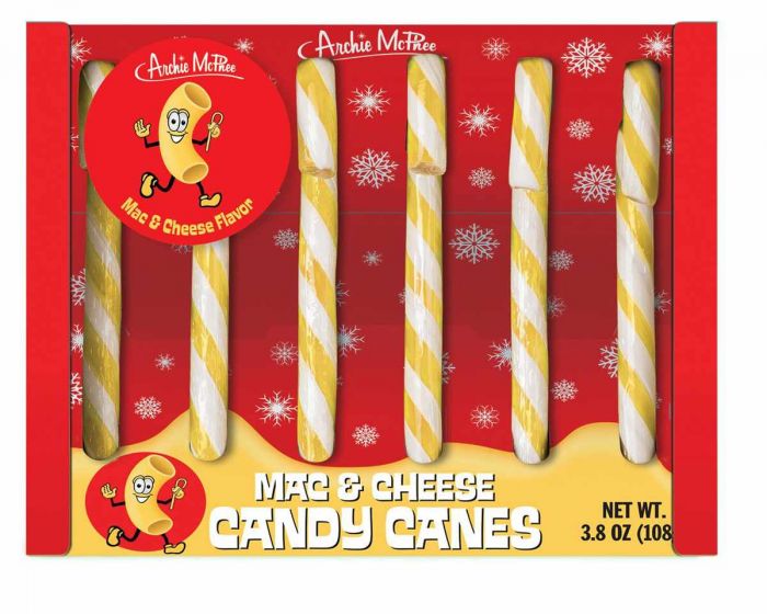 Mac & Cheese Candy Canes