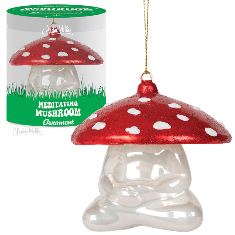 Meditating Mushroom Ornament Archie