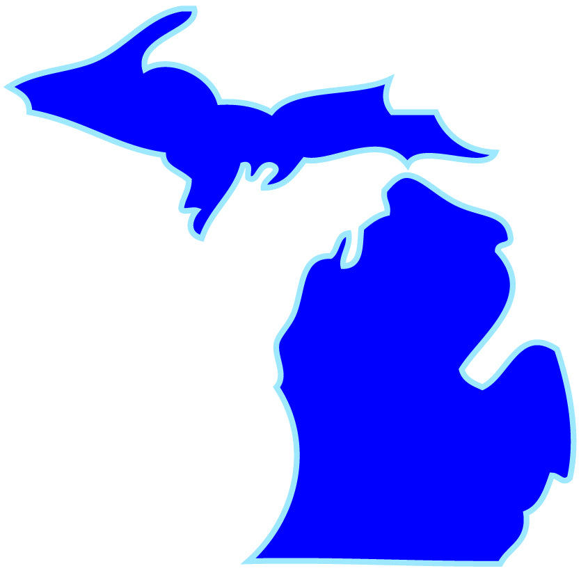 Michigan Blue Vinyl Sticker