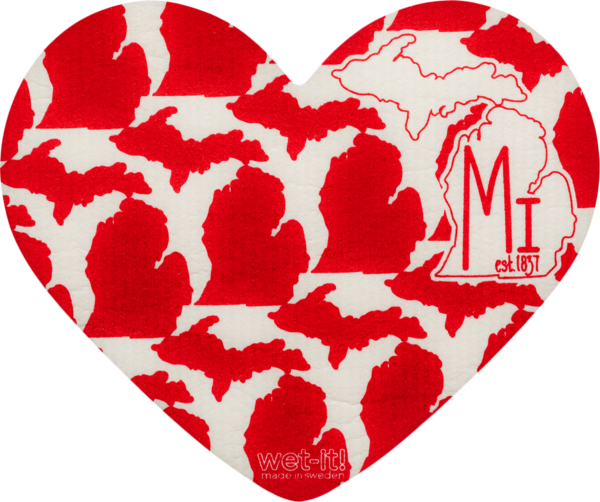 Michigan Heart Towel