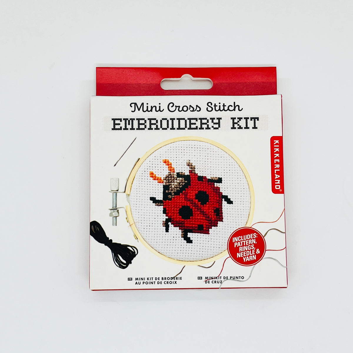 Mini Ladybug Cross Stitch Embroidery Kit