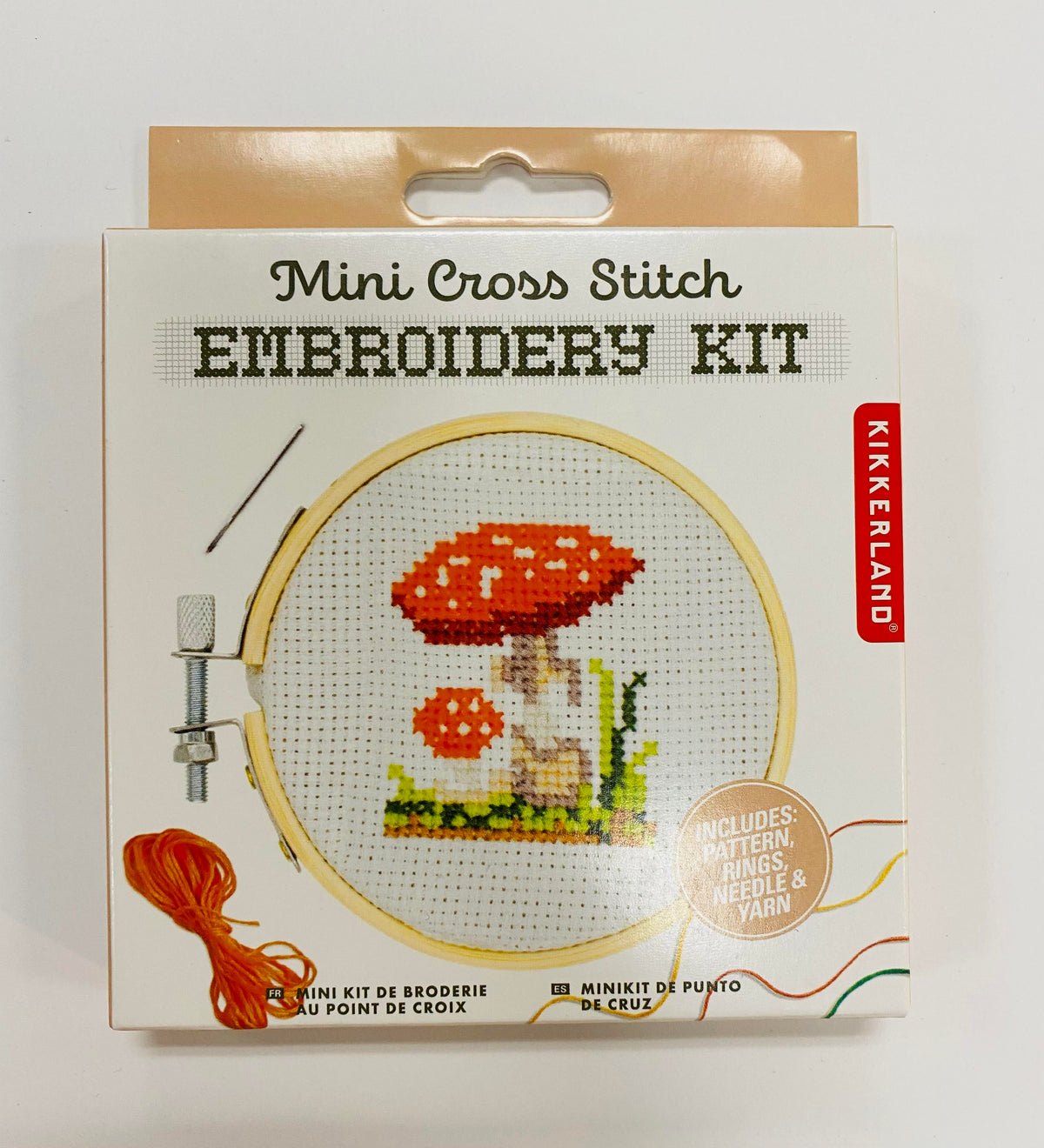 Mini Mushroom Cross Stitch Embroidery Kit