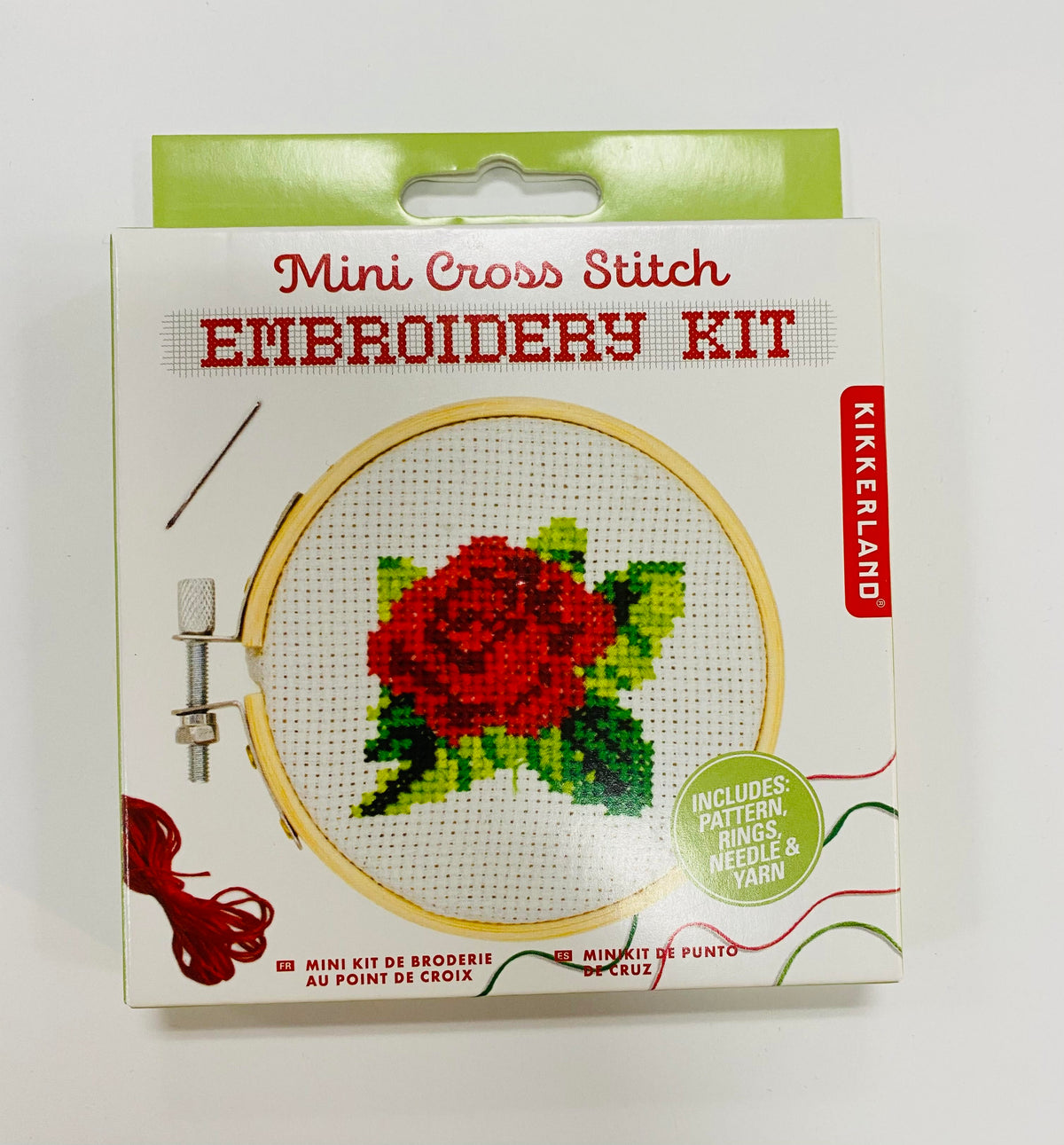 Mini Rose Cross Stitch Embroidery Kit