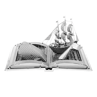 Moby Dick Book Metal Model