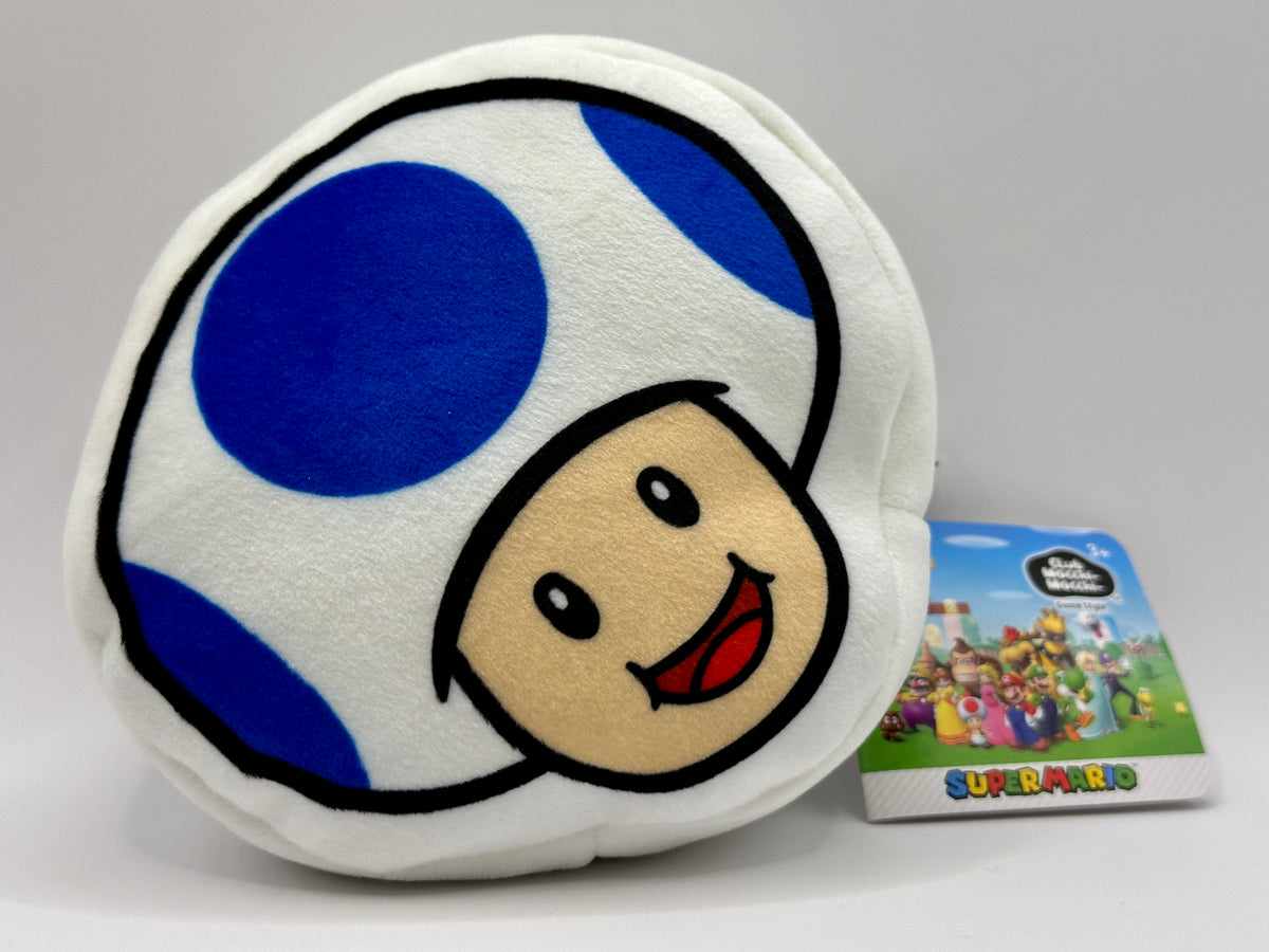 Super Mario Junior Mocchi Plush 6" Blue Toad