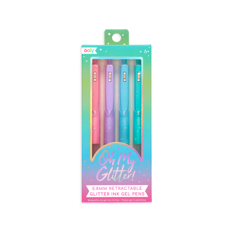 Oh My Glitter! 4 Colored Gel Pens