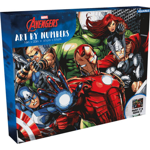 Avengers Assemble Art by Numbers