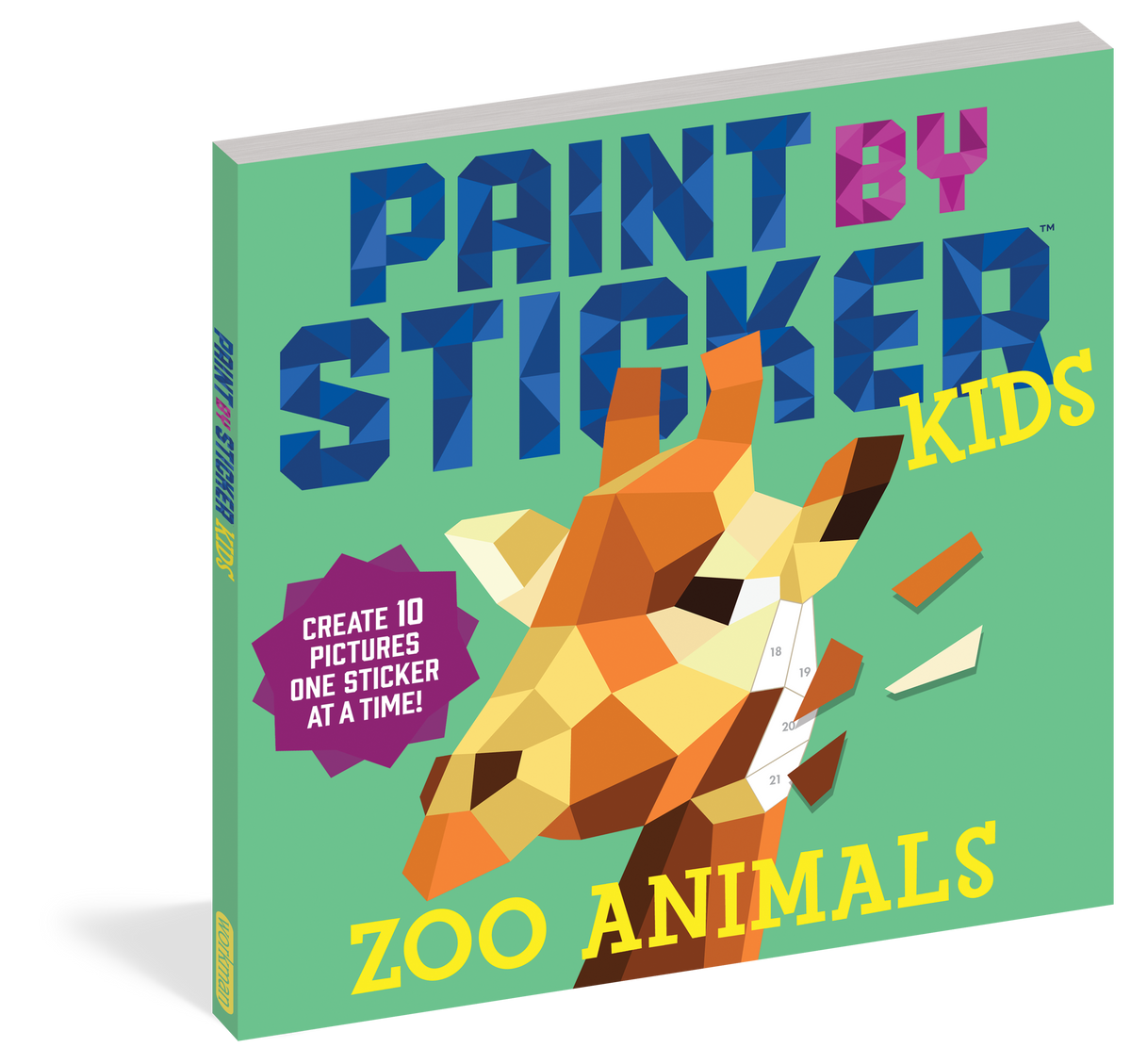 Paint By Sticker Kids Zoo Animals