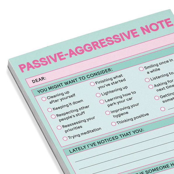 Passive-Aggressive Nifty Notes Pastel