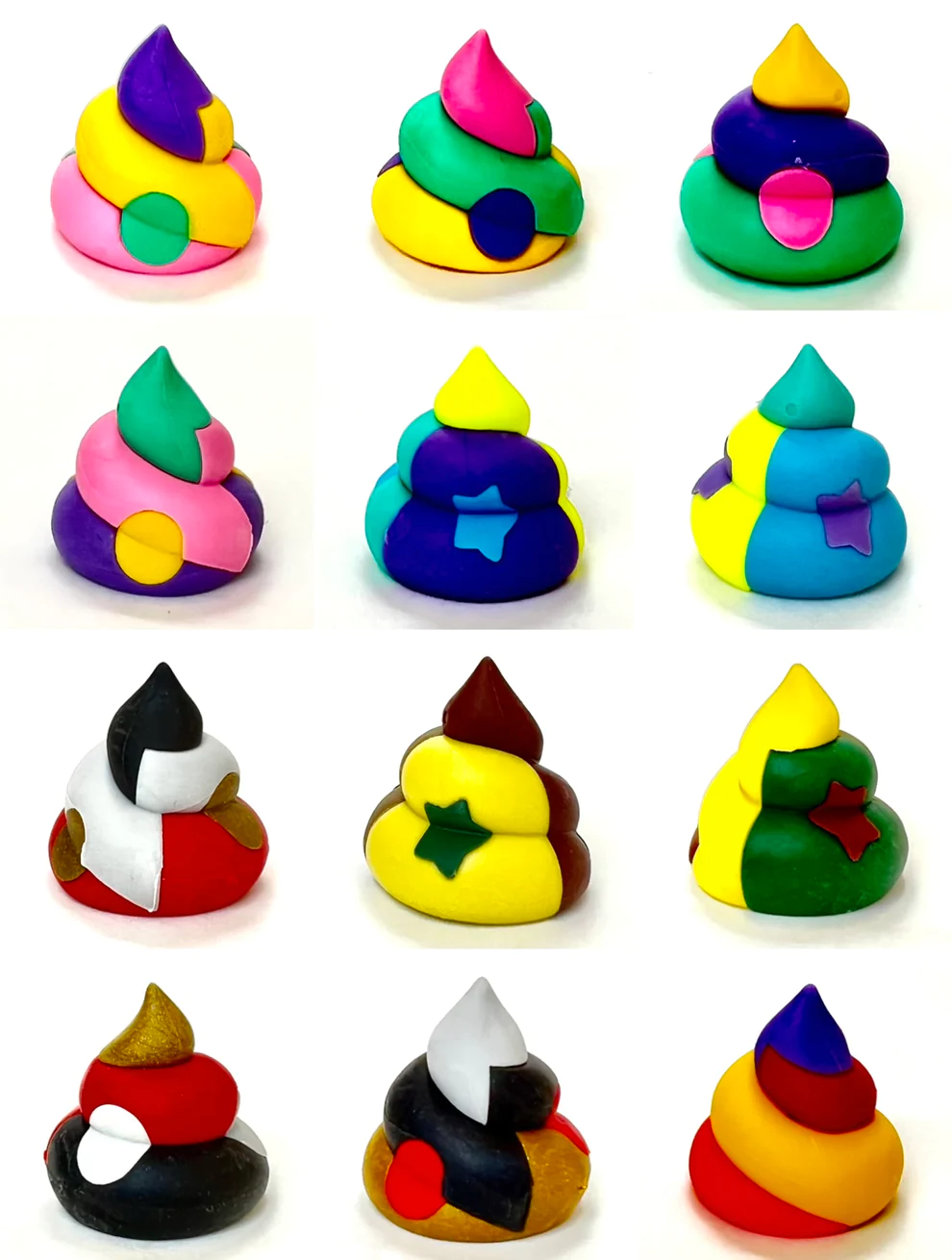 Rainbow Unchi Poop Eraser Iwako