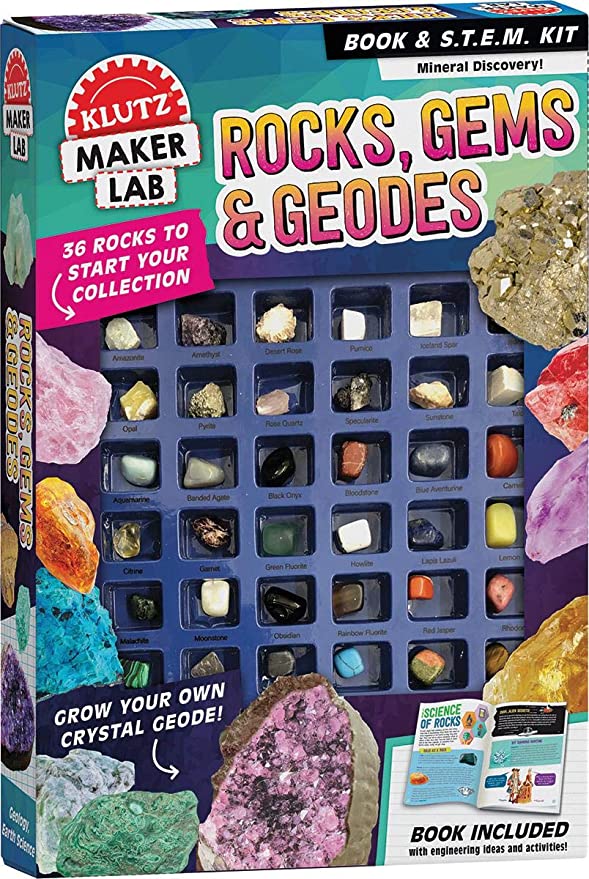 Rocks, Gems & Geodes Book & Activity Kit
