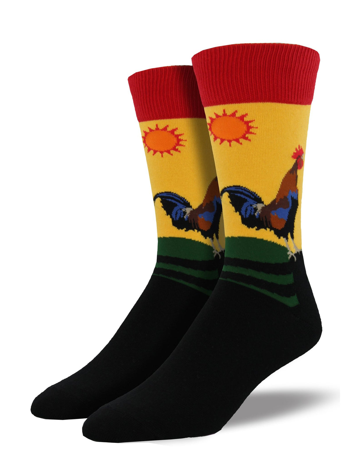 Early Riser Men's Crew Socks Morning Gold