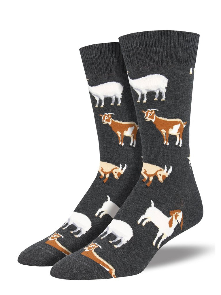 Silly Billy Men's Crew Socks Charcoal Heather