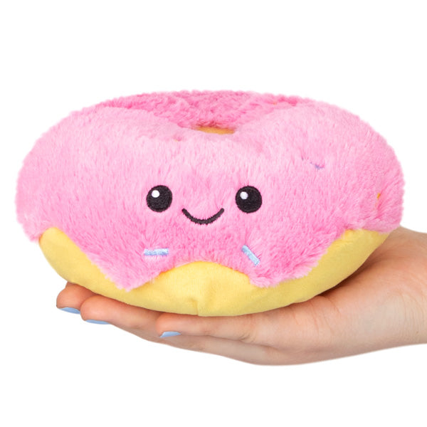 Pink Donut Plush Snugglemi Snackers 6"