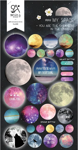 My Space Gel Epoxy Stickers Sonia J.