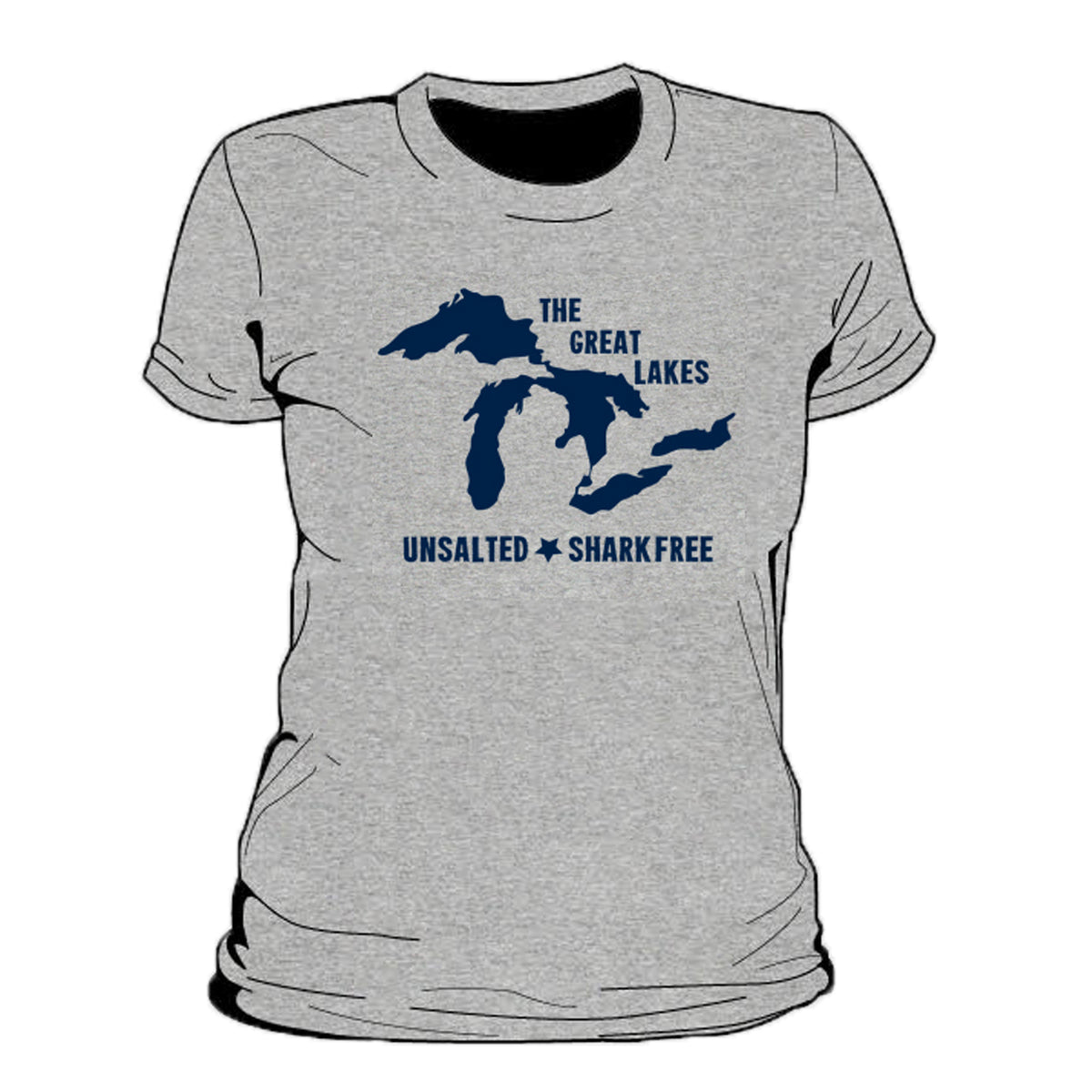Great Lakes Unsalted Women's T-Shirt