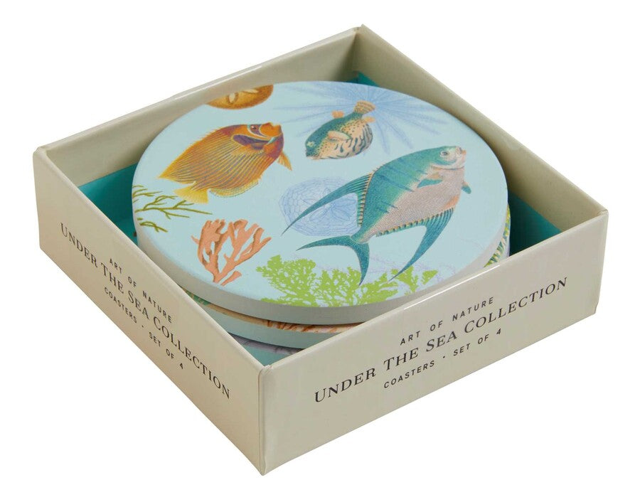 Under The Sea Ceramic Coaster Set Of Four