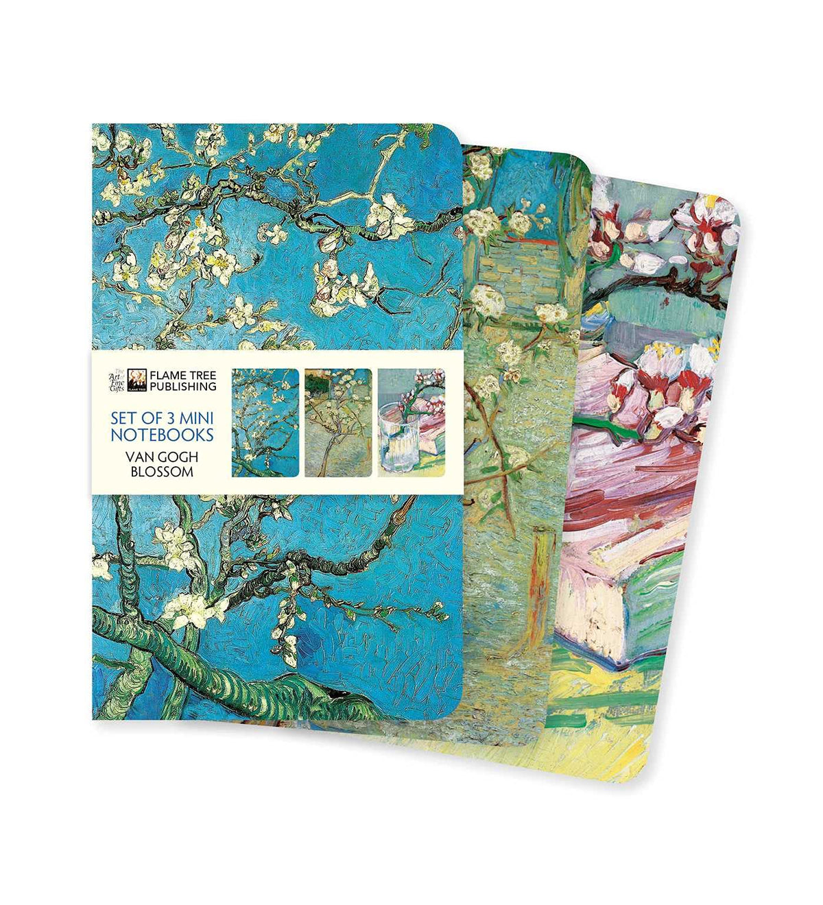 Vincent Van Gogh Blooms Set Of Three Midi Notebooks