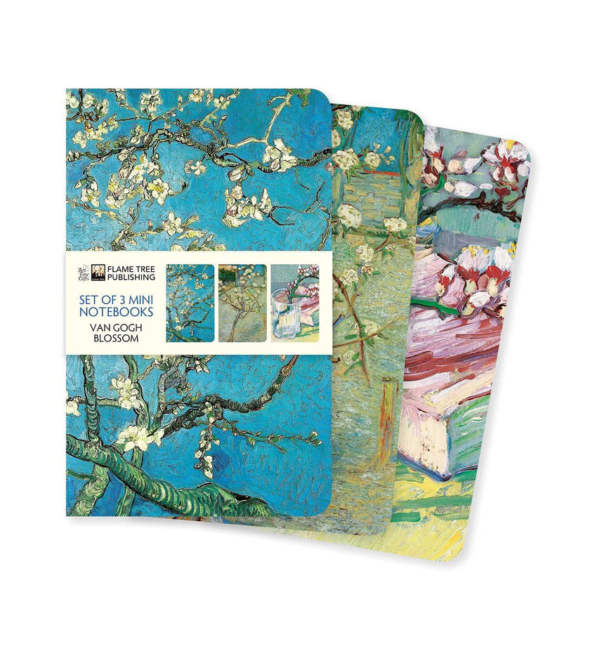 Vincent Van Gogh Blooms Set Of Three Midi Notebooks