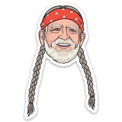 Willie Nelson Die Cut Sticker