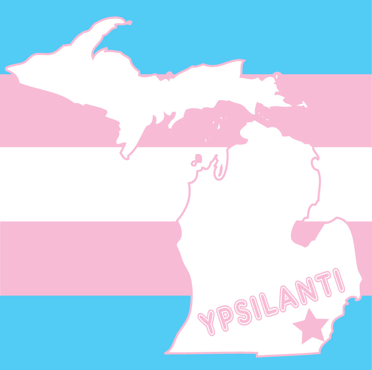 Ypsilanti Trans Star Sticker