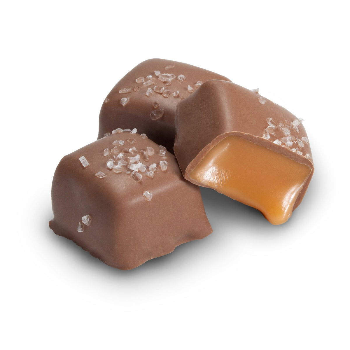 Milk Chocolate Sea Salt Caramels 8 oz